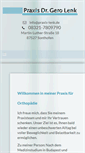 Mobile Screenshot of praxis-lenk.de