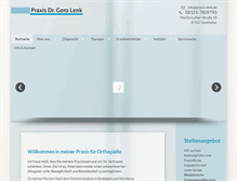 Tablet Screenshot of praxis-lenk.de